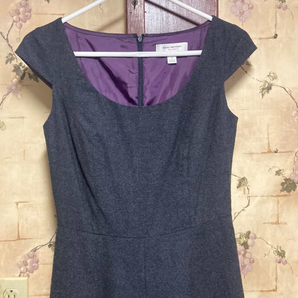 Isaac Mizrahi for target wool grey dress 2